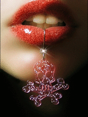 Gif animé bouche bijoux